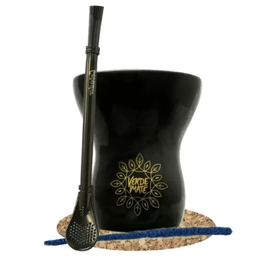 Aseta Gourd Pepe yerba matea varten.