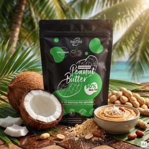 Nustino – Maapähkinävoi jauheena – Coconut (ei lisättyä sokeria) 400 g