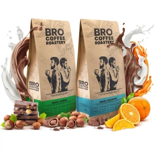 Kahvimestaripakkaus Bro Coffee Roastery Brazil Guaxupe + Brazil Samba 2x1kg (2kg)