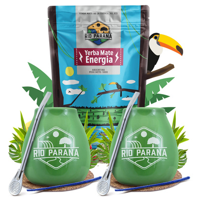 Yerba Mate Rio Parana Aloitussetti kahdelle 500g 500g