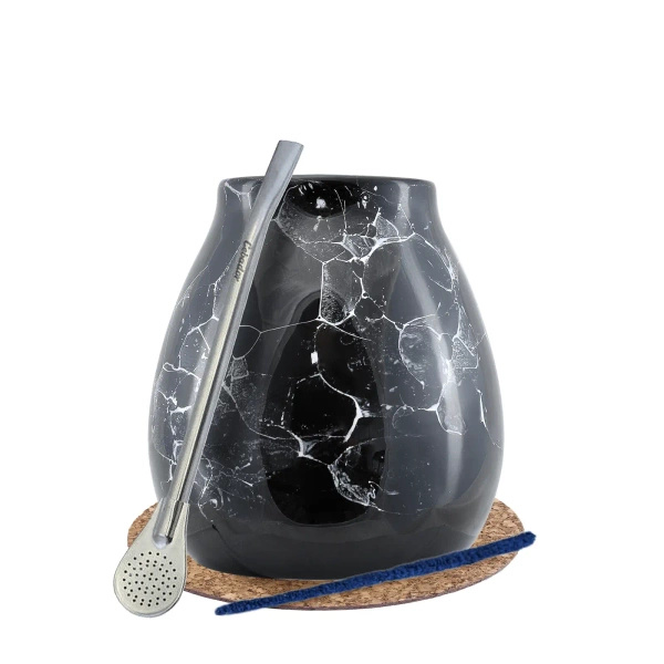 Yerba Mate Matero Set Calabash Marmol Bombilla Yerba Mate Matero Set Calabash Marmol Bombilla