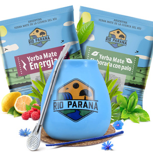 Yerba Mate Rio Parana setti 2x50g Calabash + Bombilla