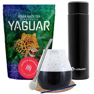 Yerba Mate Yaguar Energia 500g setti + termospullo