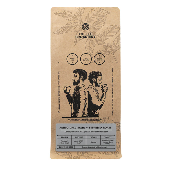 Bro Coffee Roastery - Kokopapukahvi Amico dall'Italia Espresso Roast 400g
