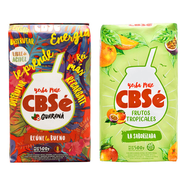Yerba Mate Set 2 x CBSe Energia Guarana Frutos Tropicales 0.5kg 0.5kg
