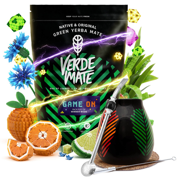 Yerba Mate Setti Verde Mate Game On 400g 0,4kg Kalebassi + Bombilla
