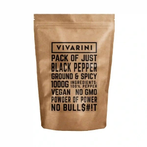 Vivarini - Mustapippuri (jauhettu) 1kg