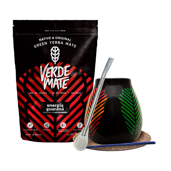 Aloitussetti Bombilla Mate Cup + mate tee Verde