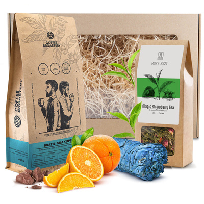 Lahjasetti Coffee Broastery + Tee + Valkoinen salvia suitsuke