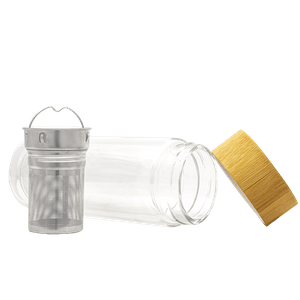Mate to Go - lasinen termospullo infuusorilla - 300 ml