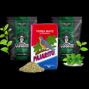 Yerba Mate Elaborada -Setti: 2x Guarani + 1x Pajarito