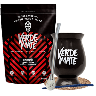 Aloitussetti Bombilla Mate Cup + mate tee Verde