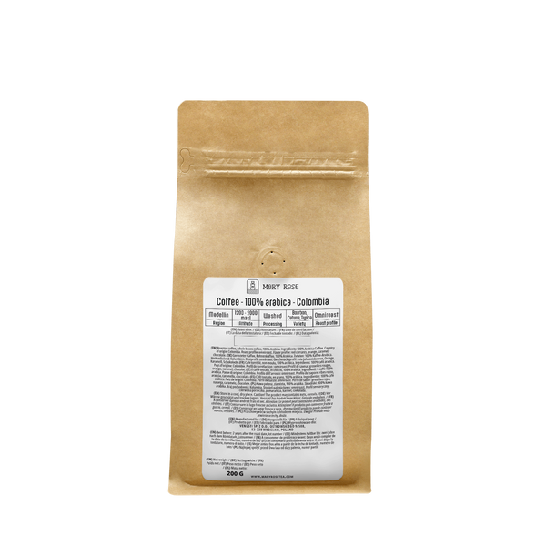 Mary Rose - koko papu kahvi Kolumbia Medellin premium 200g
