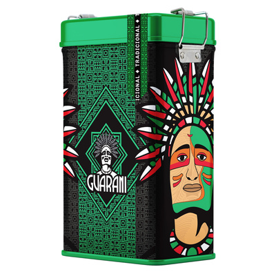 Yerbera - Tinapurkki + Guarani Elaborada con Palo Tradicional 0.5kg
