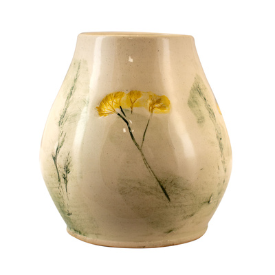 Keraaminen Mate Cup Flora Yellow 300ml - Crater-sarja