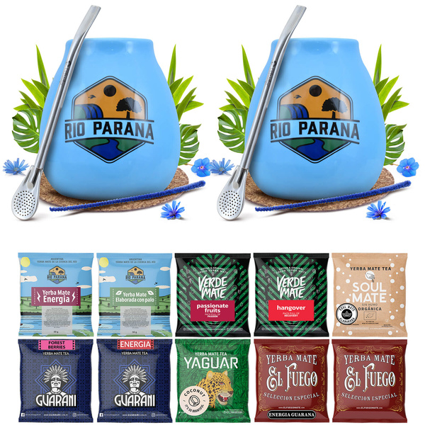 Yerba Mate setti KAHDELLE Calabash Bombilla