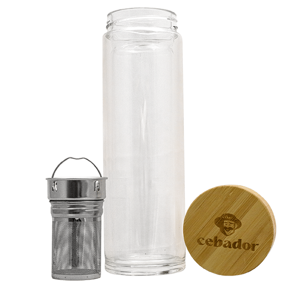 Mate to Go - lasinen termospullo infuusorilla - 300 ml