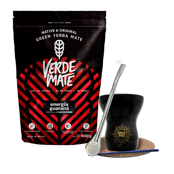 Aloitussetti Bombilla Mate Cup + mate tee Verde