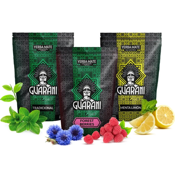 Setti Yerba Mate Guarani eri makuja 3x500g