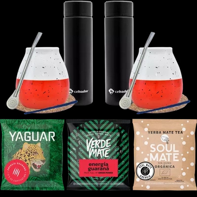Yerba Mate aloituspakkaus paritermospulloon 3x50g
