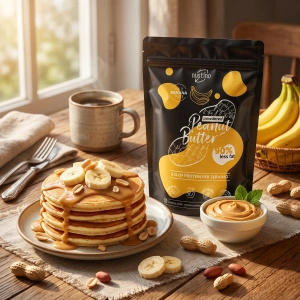 Maapähkinävoijauhesarja Nustino: Classic + Banana 2x400g