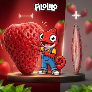 FiloLilo – Pakastekuivatut mansikat (kokonaiset) 100 g