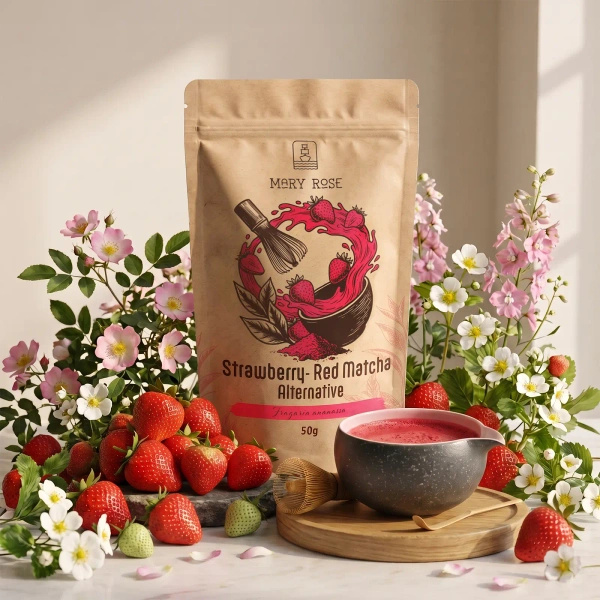 Mary Rose – Red Matcha Alternative – Mansikka (jauhe) 50 g