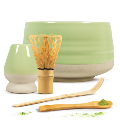 Matcha teen valmistustarvikesarja