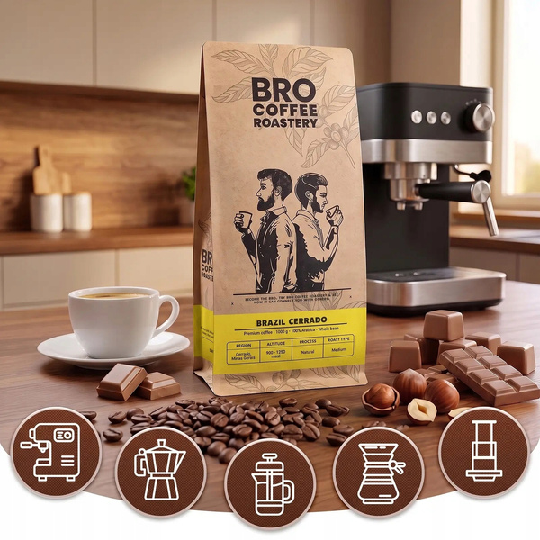 Kahvimestaripakkaus Bro Coffee Roastery Brazil Samba + Brasilia Cerrado 2x1kg (2kg)