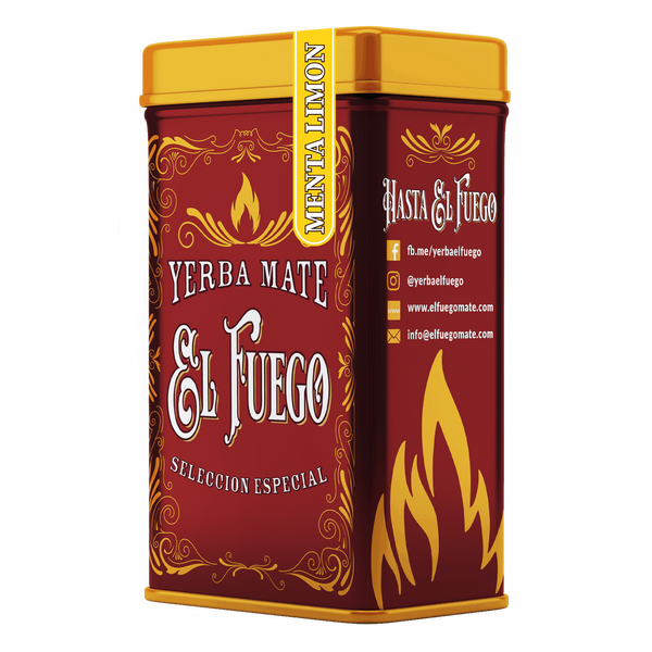 Yerbera - Tinapurkki + El Fuego Menta Limon 0.5kg 
