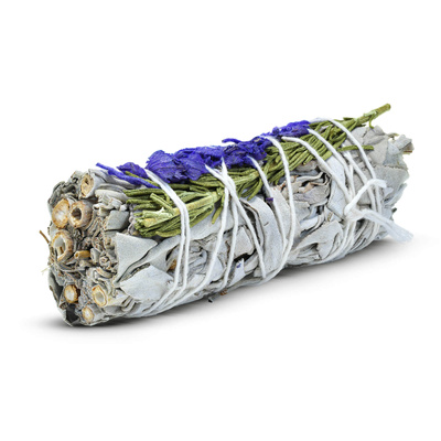 Valkoinen salvia laventelin ja ruusunmarjan kanssa - suitsutus 20-30g (nippu)