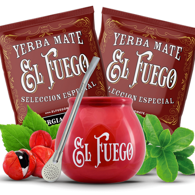 Yerba Mateo setti + Bombilla alkuun pääsemiseksi.