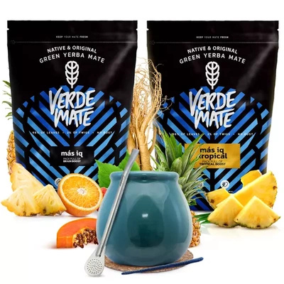 Yerba mate setti Verde Mate keraaminen kalebassi bombillaa