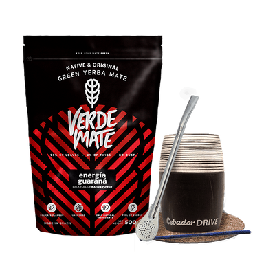 Set mate tee Energia 500g Gourd Bombilla