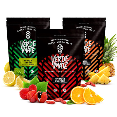 Yerba Mate Set Verde Mate Hedelmäinen 3x400g