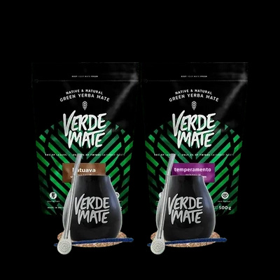 2 x Yerba mate Verde Katuava Temperamento + 2 x tarvikkeet SET