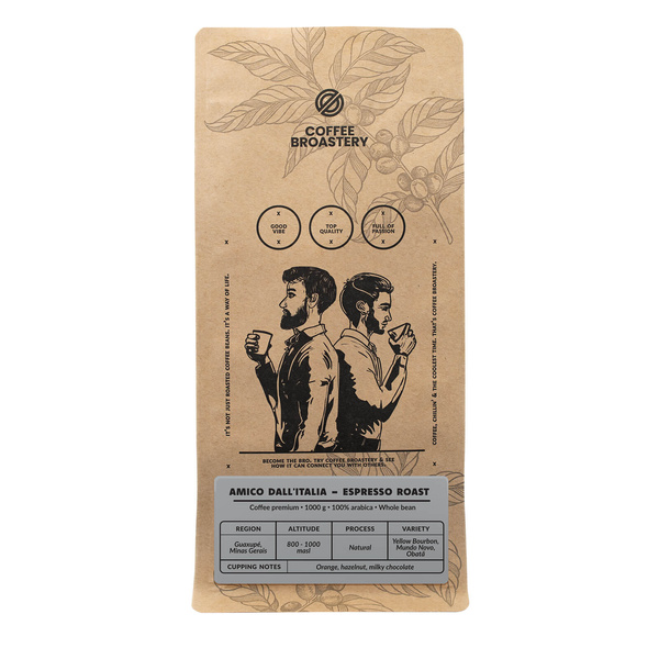 Bro Coffee Roastery - Kokopapukahvi Amico dall'Italia Espresso Roast 1kg