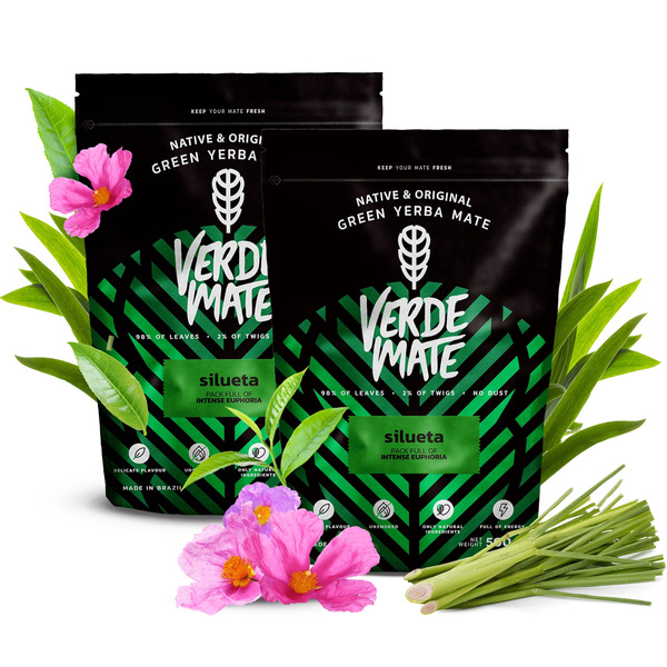 Yerba Verde Mate Green SILUETA 1kg despalada FIT