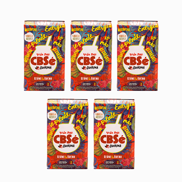 Yerba Mate 2,5KG CBSe ENERGIA GUARANA 5x500g 5x500g