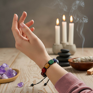 Rannekoru "Seitsemän Chakraa" - narussa