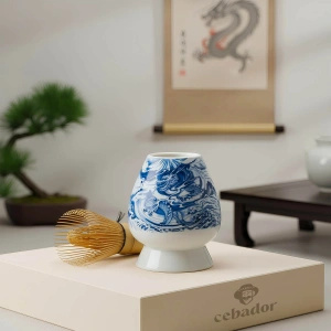 Seremoniallinen setti matcha-teen valmistukseen: japanilainen luomu matcha 30g + tarvikkeet