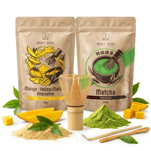 Setti värikkääseen Matcha Latteen: Matcha + Yellow Matcha + tarvikkeet