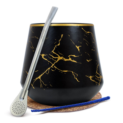 Yerba Mate -tarvikesetti: Kalebassi + Bombilla
