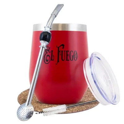 Punainen TERMOLID yerba mate setti El Fuego PRO