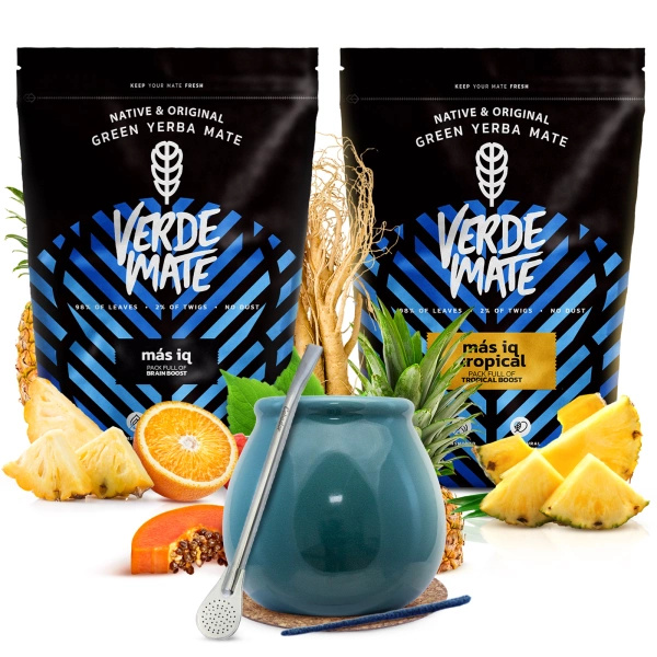 Yerba mate setti Verde Mate keraaminen kalebassi bombillaa
