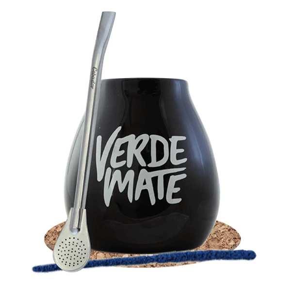 Black Verde Mate kurpitsa + bombilla setti