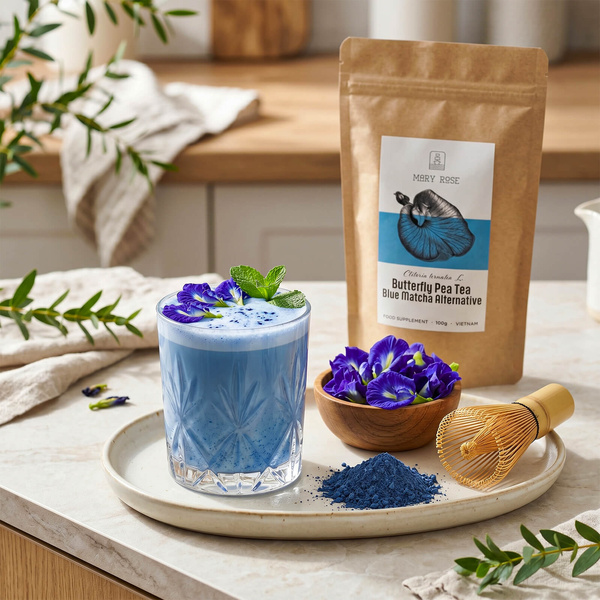 Mary Rose - Blue Matcha Alternative - Perhonen Herne Teejauhe 100g