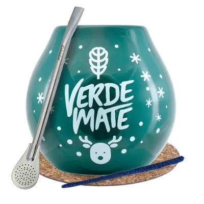 Yerba Verde Mate setti Bombilla talvikurpitsaa