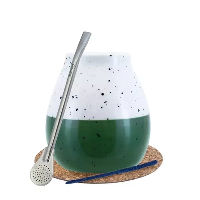 Yerba Mate LARGE CALABASH bombilla setti