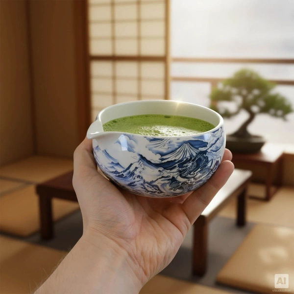 Lahjasetti: premium-matcha + matchawan + bambustarvikkeet
